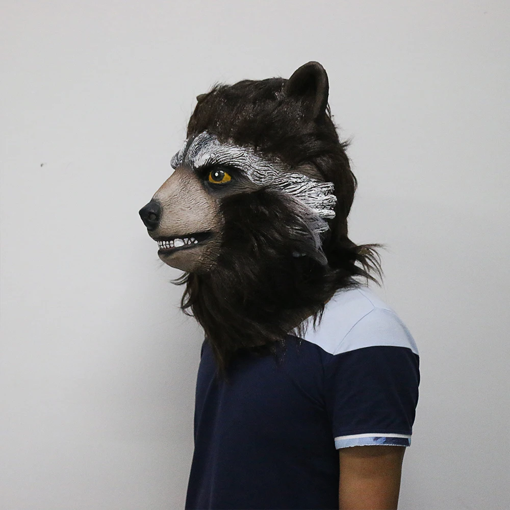 Guardians of the Galaxy 2 Rocket Raccoon Mask Marvel Movie Superhero Groot Peter Quill Helmet Cosplay Mask Halloween Party Prop (7)