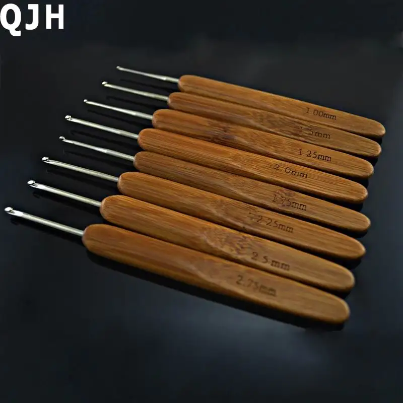 Buy 8Pcs/set High Quality Carbonized Bamboo Handle
