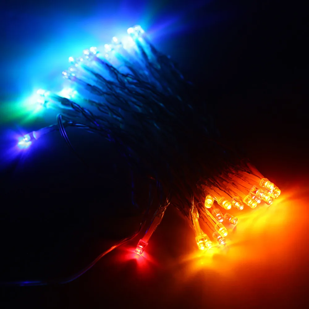 

13Ft 4m 40Leds Waterproof 3AA Battery Operated LED String Lights PVC Wire Chrismas Fairy Lights For Outdoor Decoration Lamps