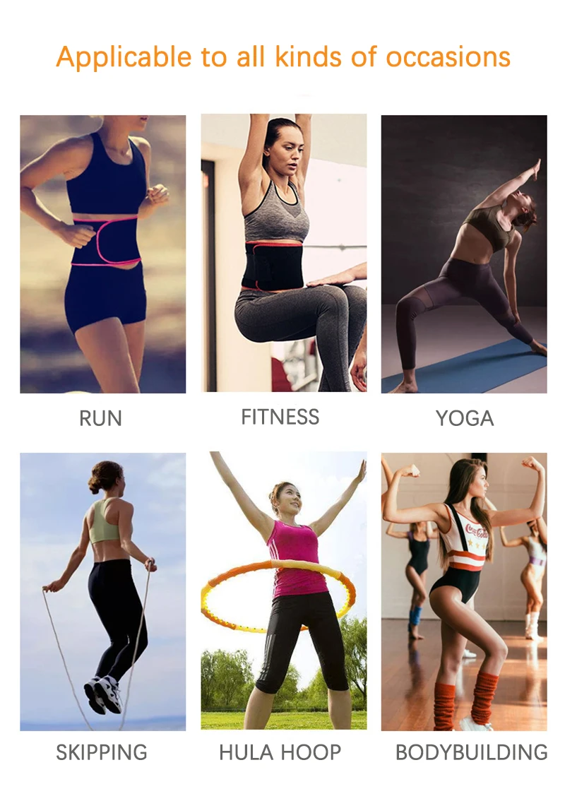 Fitness Waist Belt Unisex Exercise Sport Neoprene Waistband Body Building Slim Belts For Women Men Gym Training Equipment (2)