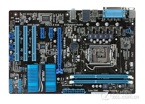 Оригинальная материнская плата ASUS P8H61 PLUS для LGA 1155 DDR3 для I3 I5 I7 cpu USB2.0 H61 настольная материнская плата