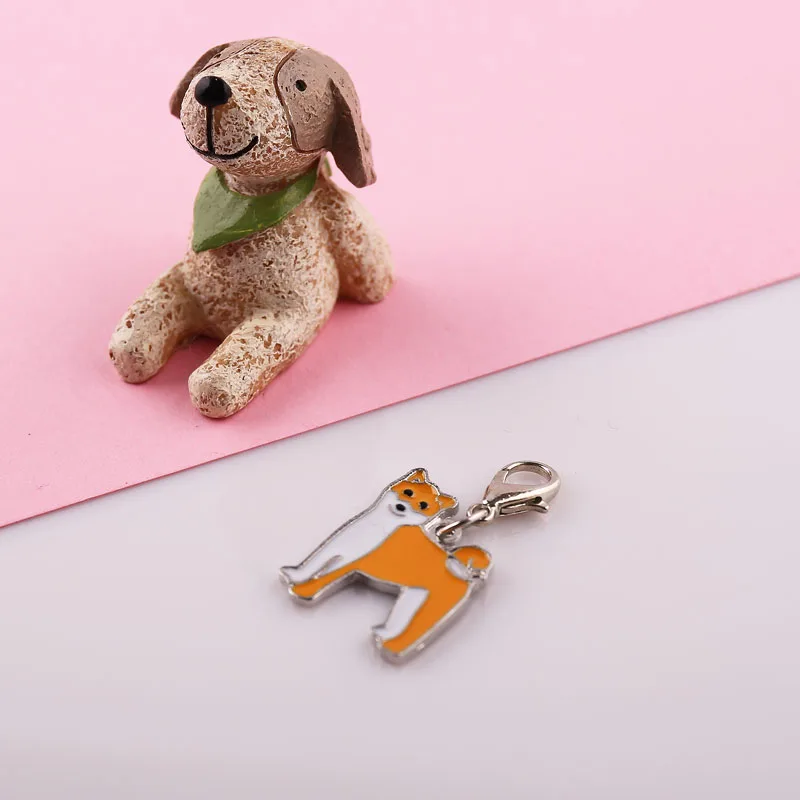 Японская Акита брелок собака очарование Ключи кольцо цинковый сплав металлов животных тег Key держатель брелок подарки, брелки женщина