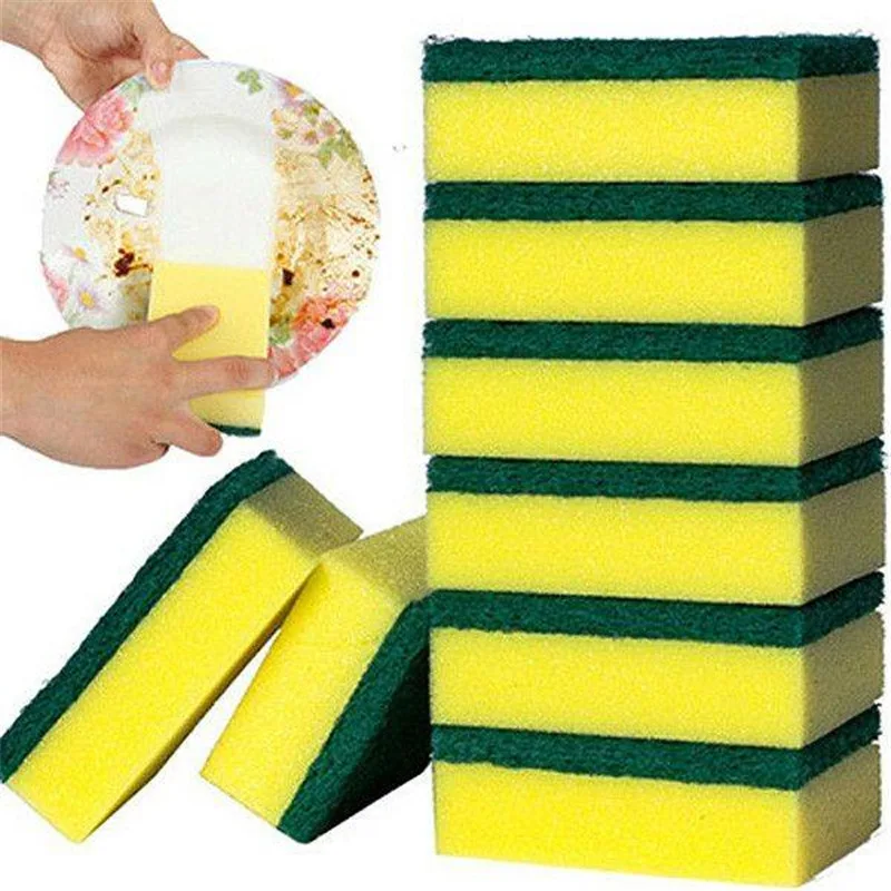 

10 Tablets/Natural 20 of Scouring Pad Sponge Dish Cloth Brush Pot Sponge shua wan bu Sponge Cloth