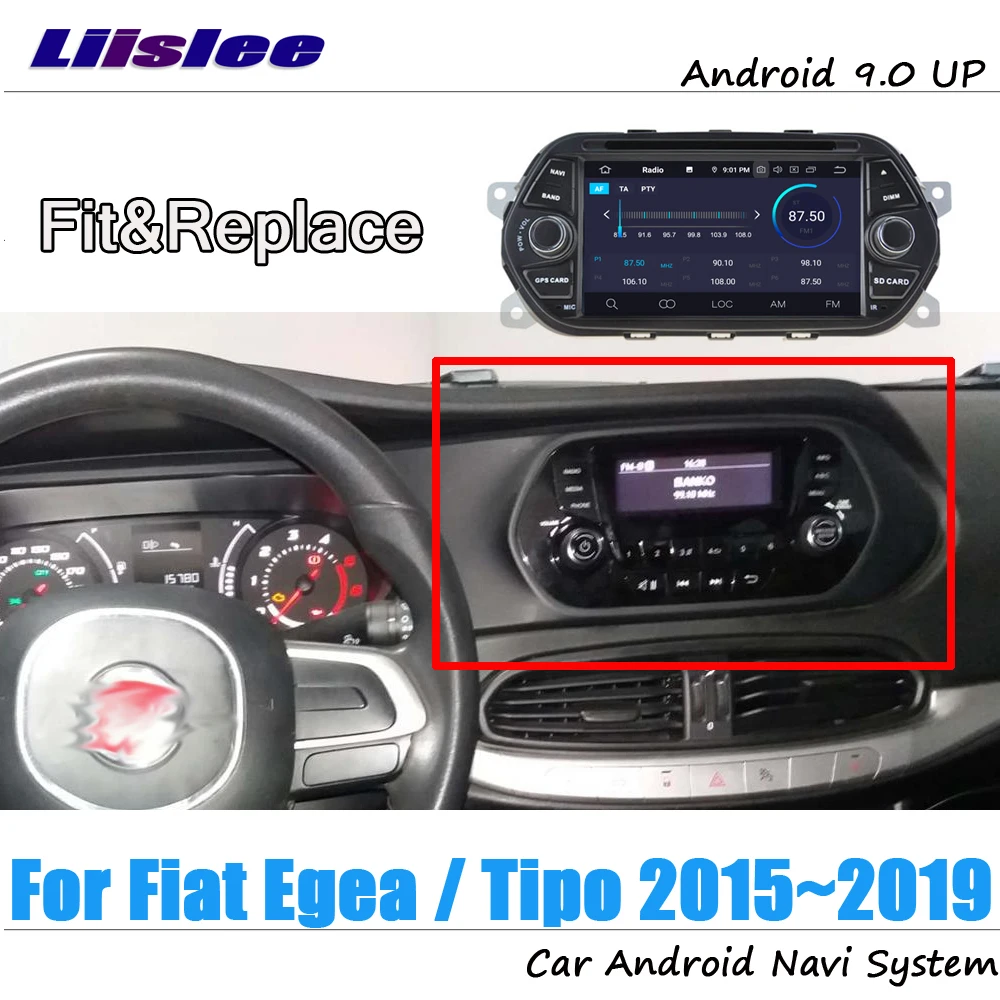 Top Car Auto Navigation System For Fiat Egea/Tipo 2015 2016 2017 2018 2019 Android Multimedia CD DVD Player Radio HD Screen Display 2