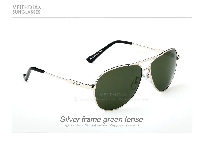 VEITHDIA, новинка, фирменный дизайн, поляризационные солнцезащитные очки, es, мужские, классические, стеклянные, зеркальные, серые линзы, винтажные, солнцезащитные очки es oculos 3240 - Цвет линз: Silver