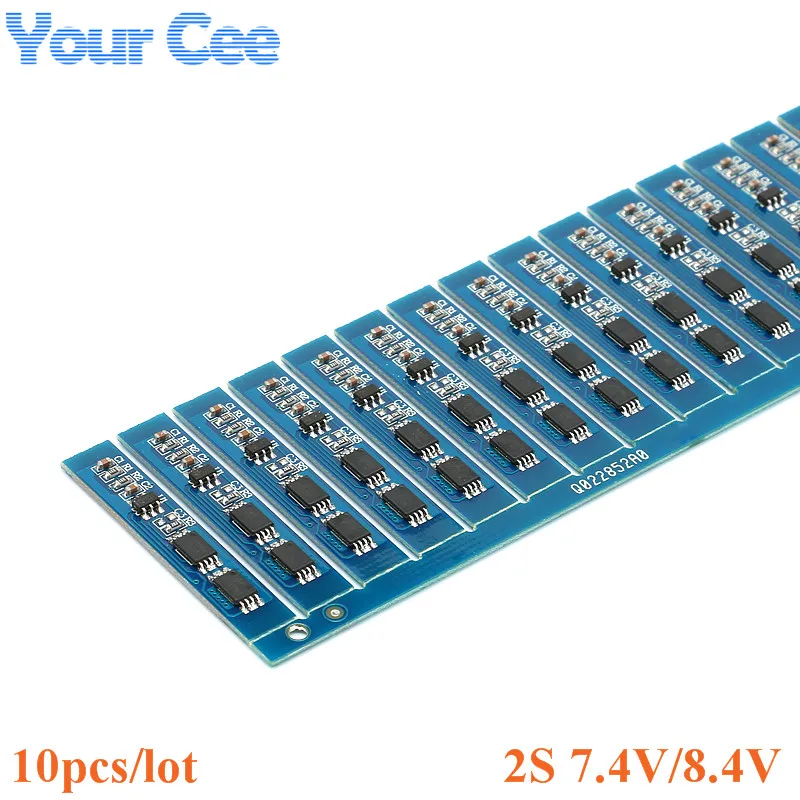 10 шт. 2 S 3A Li-Ion 7,4 v 8,4 V 18650 литиевая батарея зарядное устройство Защитная плата BMS PCM PCB для плата защиты литий-полимерных аккумуляторов