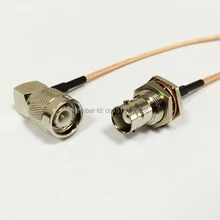 TNC штекер правый угол переключатель BNC Женский Джек гайка RG316 кабель адаптера 15 см " для WI-FI антенна