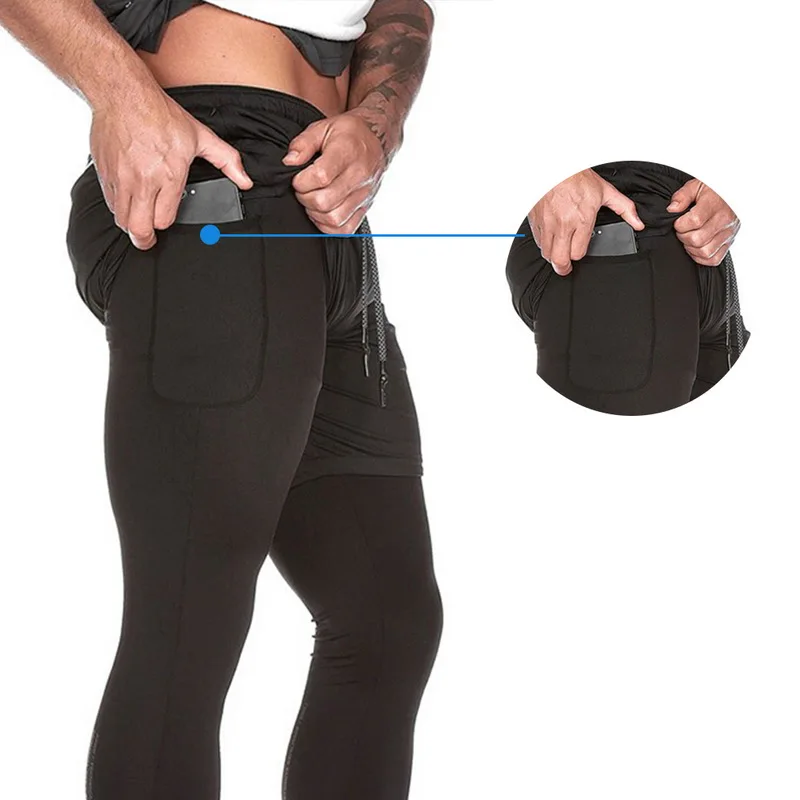 New Arriving Mens Summer Fitness Pants Men Joggers Gymwear Compression