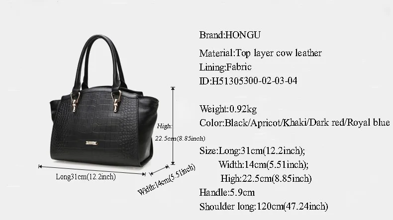 HONGU Famous Designer Women Handbag Crocodile Pattern Envelope Top-Handle Bags Ladies Tote Trapeze Female Messenger Bags Zipper     H51305300- (10)
