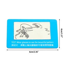 Горячие прочные поляризационные солнцезащитные очки линзы затемняющие очки тестер проверка карты проверить Смешные A18_40