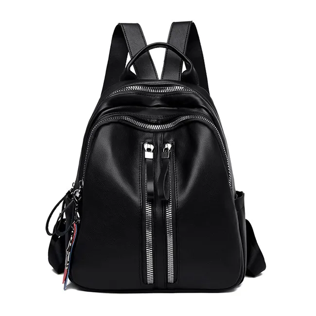 Модный рюкзак с кисточкой из коровьей кожи, женские рюкзаки высокого качества, школьные сумки на плечо, женский рюкзак Mochilas - Цвет: 171-5