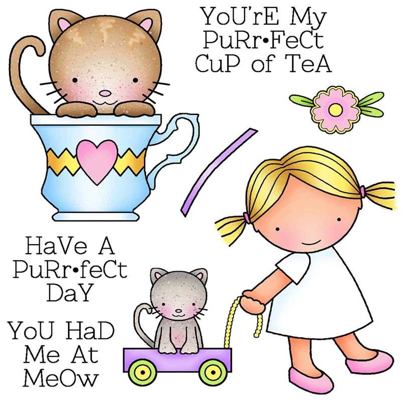 Girl & Cat Perfect Day Set