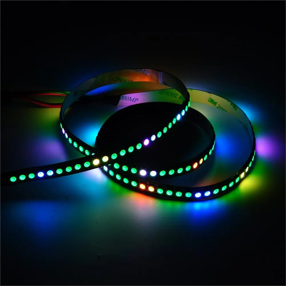 20X1 м белая печатная плата 144 пикс./м WS2811 IC 5050 RGB WS2812B Чип DC5V цифровая светодиодная