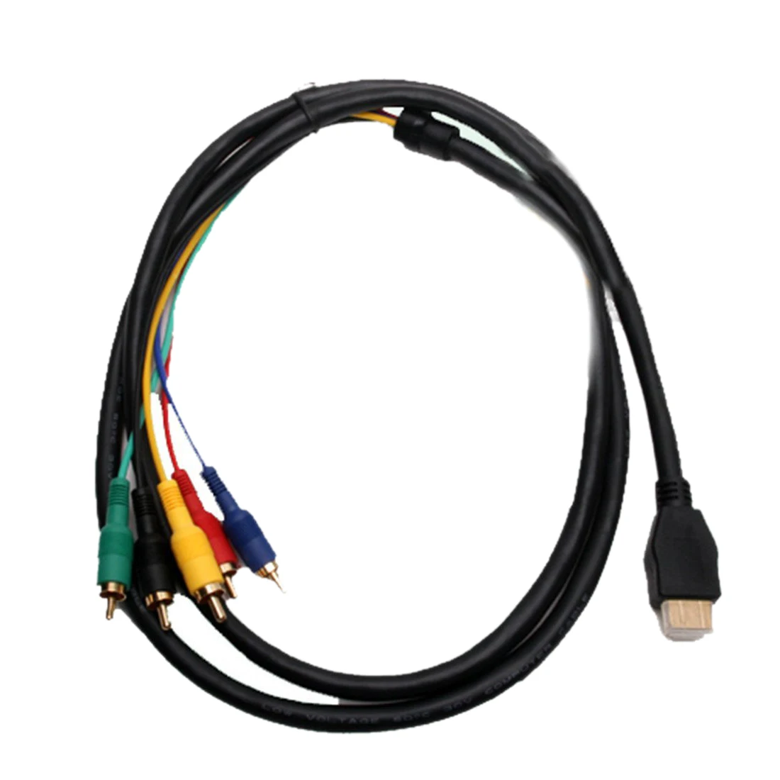 Brand New 1.5M 5FT HDMI 5 RCA male Audio Component Video Convert Cable for HDTV 1080Pin HDMI