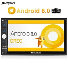 Тыквы 2 Din 7 »Android 8,0 универсальный автомобильный Радио нет dvd-плеер gps навигации 4 ГБ Оперативная память стерео FM Rds Wi-Fi 4 г DAB + головного устройства