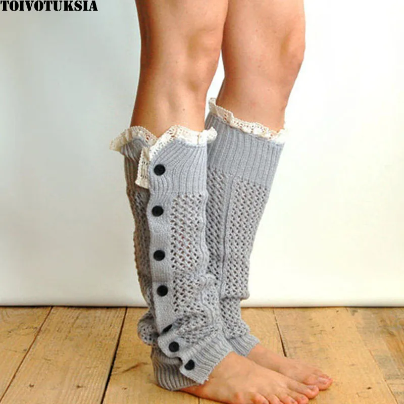 

3088 Free Shipping! 1 lot=10prs Wholesale Lace Leg Warmers for Women Boot Cuffs with Womens Lace Boot Socks