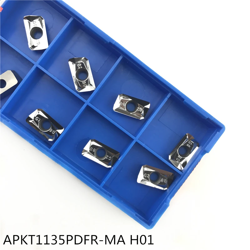 

10pcs APKT1135 PDFR MA H01 Aluminum cutter blade Insert Mill Tool Machining Center Cutting Tool wood turning tools of lathe tool