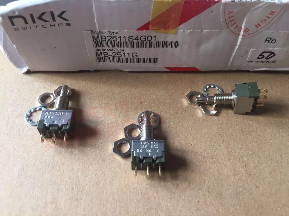 

Original new 100% Japan import MB-2511S4G01 0.4VA 23V button switch 3pin touch self reset push button key