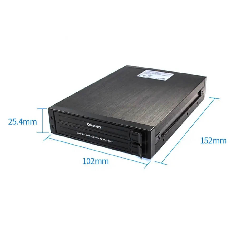 

High Quality Double-Disc Internal Hard Disk Box Multi-Disk Floppy Hard Drive Box Built-in SATA High Tech HDD Enclosure