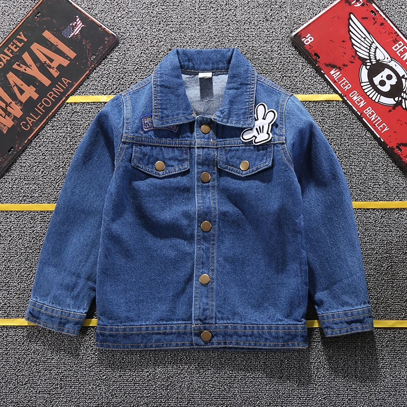 Greatest  2020 Mickey Denim Jacket For Boys Fashion Coats Children Clothing Autumn Baby Girls Clothes Outerwe