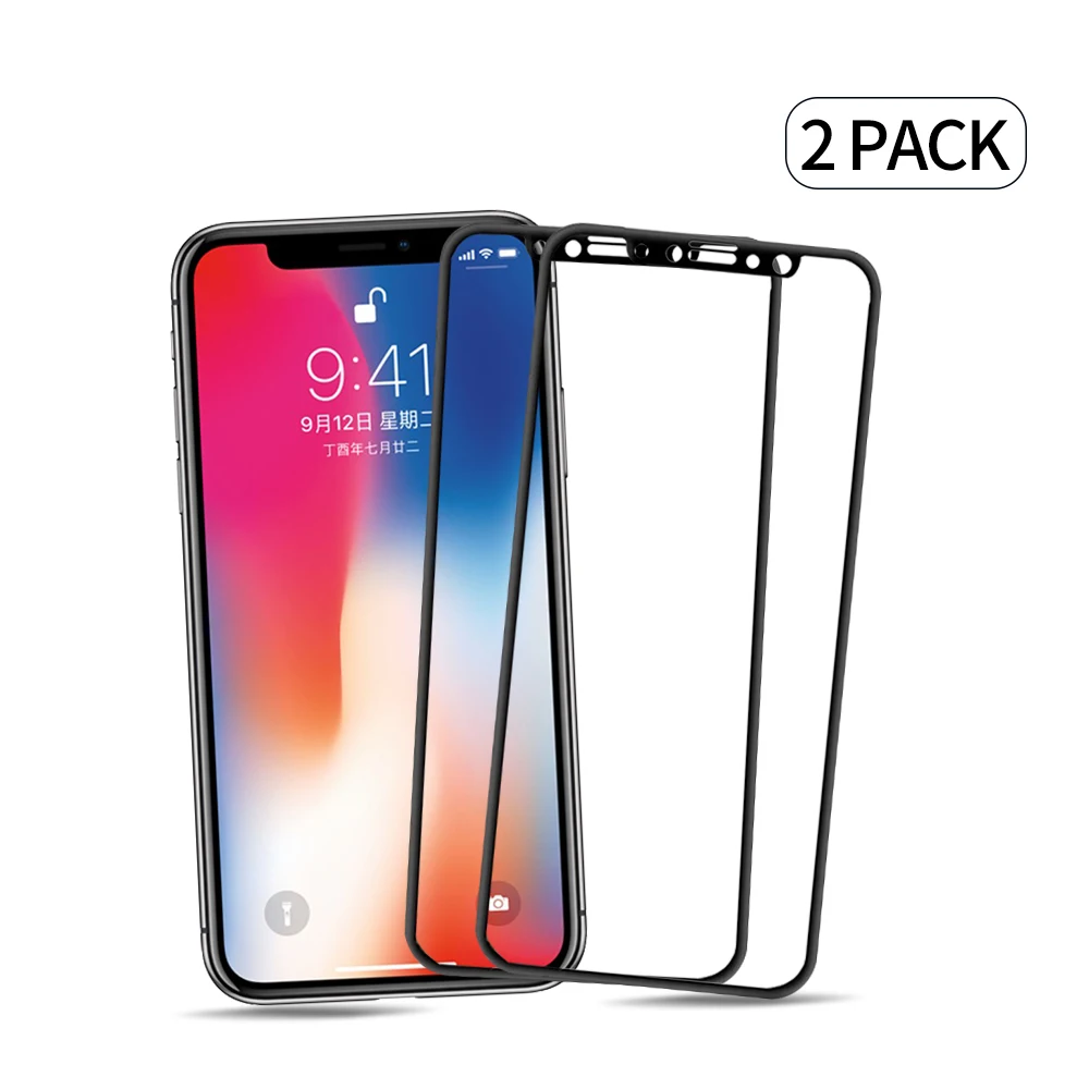 Full Cover 4D for Iphone x Tempered Glass iphone 8 Plus iphone8 screen Protector iX i8 plus 9H Protective glass film | Мобильные