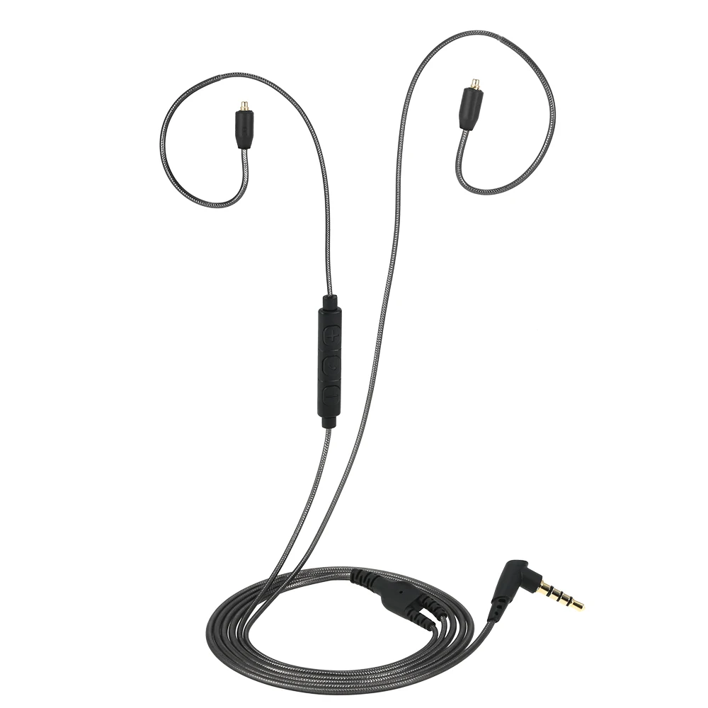 3.5mm Wired Earphones Cable Detachable Replacement Headphone Cord w