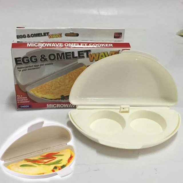 

Microwave Egg Omelet Cooker Omelette Tray Cooker Pan Maker Cook Egg Boiler Mold