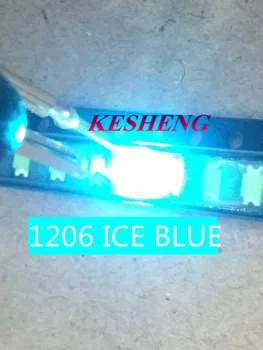 

2000pcs/1206 3216 ice blue SMD lamp beads super bright LED light emitting diode leds highlight Indicator light