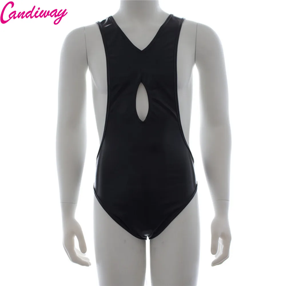 Men Sexy Bodysuit Leotard teddy lingerie Erotic Underwear BDSM game fun 2_