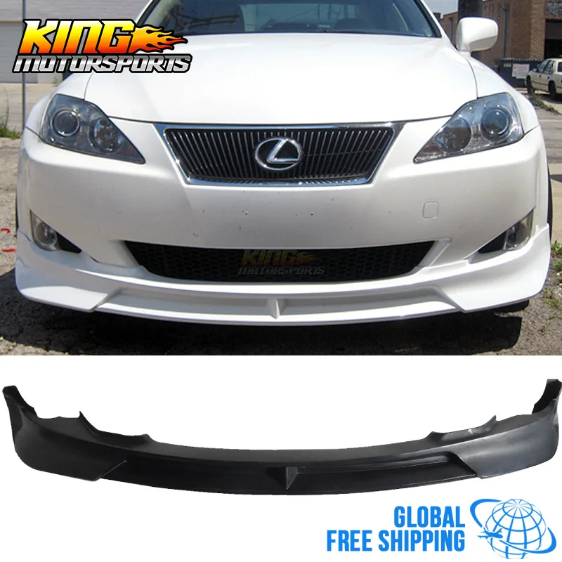 

For 06-08 Lexus IS250 IS350 VIP Type Poly Urethane Front Bumper Lip Spoiler PU Global Free Shipping Worldwide