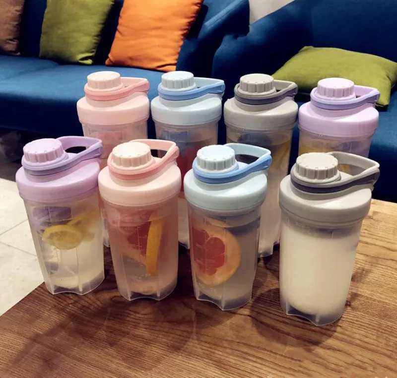 

500/700ML High Quality Drinkware Sport Leakproof Protein Shaker Bottle Sports Whey Protein Gym Mixer Water Bottle