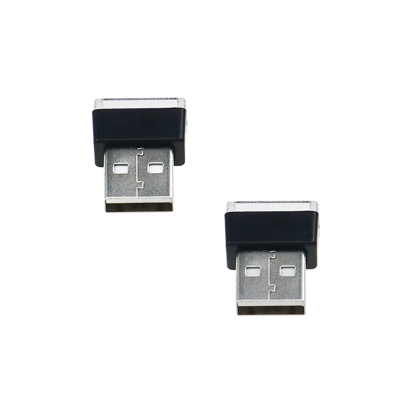 10 шт./лот, автомобильный, 5 В, USB, светодиодный, атмосферный, декоративный, Ночной светильник, аварийный путь, ПК, портативный, красный/синий/белый,, Прямая поставка