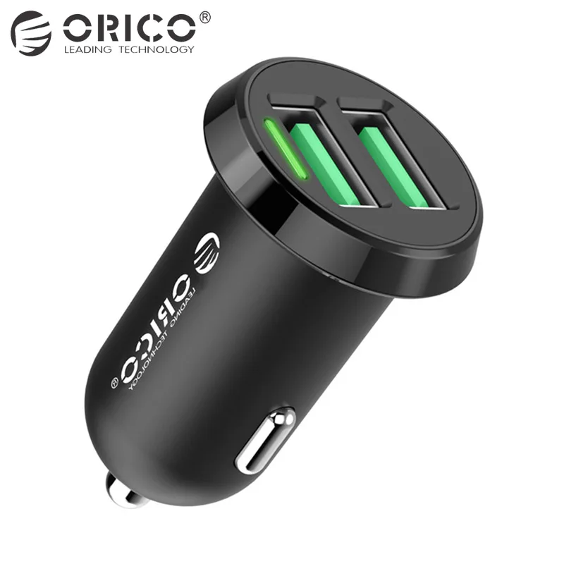 

ORICO UCA-4U-BK 4 Port 5V2.4A*2/5V1A*2 Mini USB Car Charger for Ipad/Iphone-Black