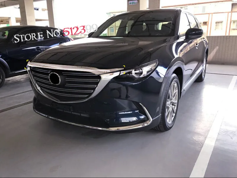 Для Mazda CX9 CX-9 2nd Gen. ABS Хром Передняя головка крышка двигателя декоративная накладка автомобильные аксессуары Стайлинг