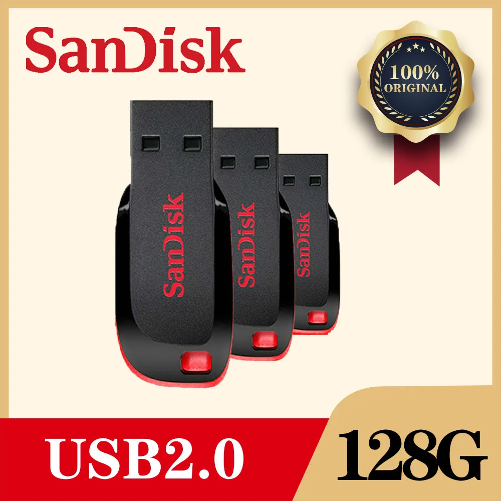 SanDisk USB Flash Pen Drive 128GB 64GB 32G 16GB 8gb font b Mini b font Pendrive