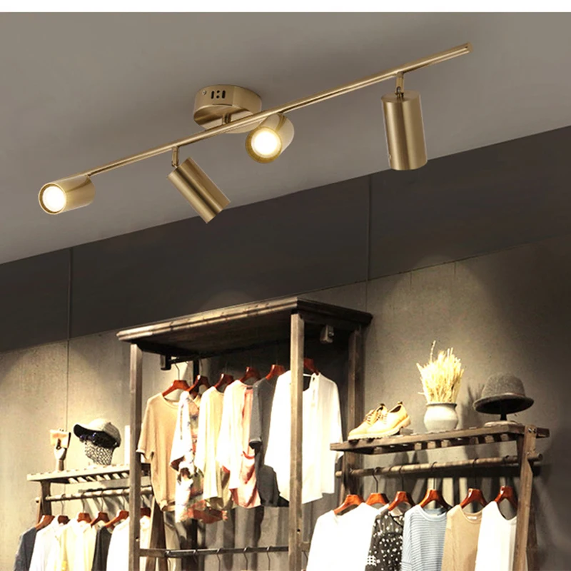 Golden Spotlight LED Ceiling Light Living Room Downlight Cafe Bar
