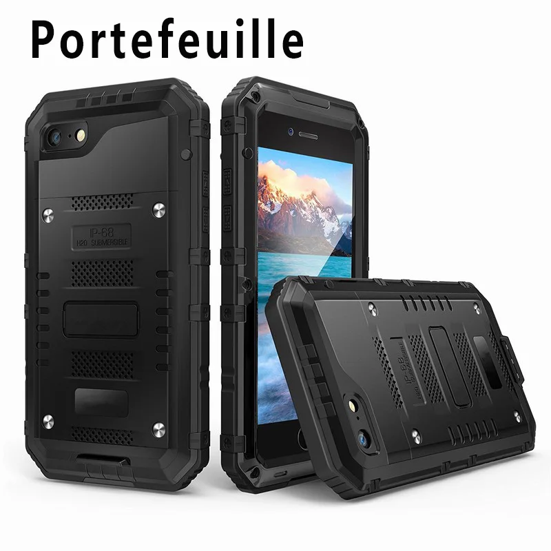 imágenes para Case Para el iphone 6 Caso de Aluminio IP68 Impermeable Del Metal Casos cubierta para el iphone 6 S 6 S Teléfono Móvil a prueba de Agua accesorios imágenes para Case Para el iphone 6 Caso de Aluminio IP68 Impermeable Del Metal Casos cubierta para el iphone 6 S 6 S Teléfono Móvil a prueba de Agua accesorios