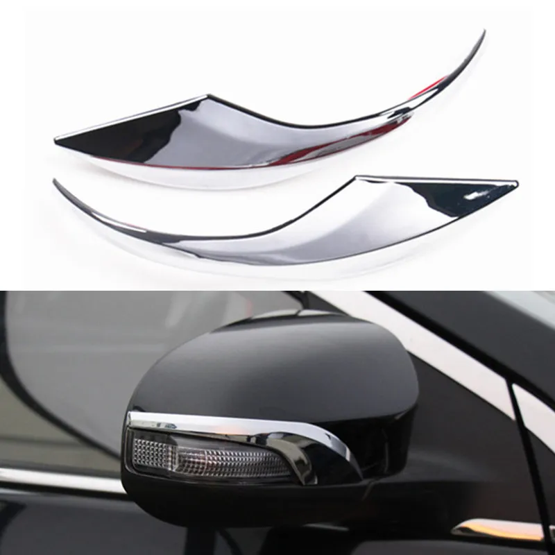 Pair Chrome Plated Car Side Mirror Rear View Mirror Cover Trim Molding Overlay For Toyota Corolla Altis E170