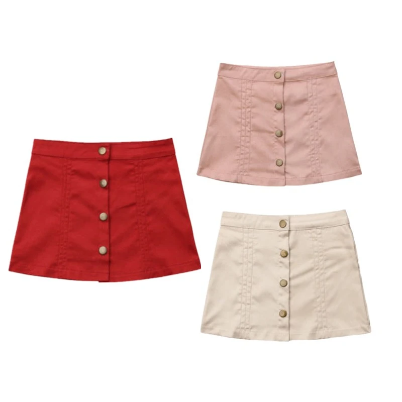 

Princess Toddler Kids Baby Girl Button Pencil Skirts Sundress Girls Children High Waist Party Slim Skirt Vestidos Sunsuit