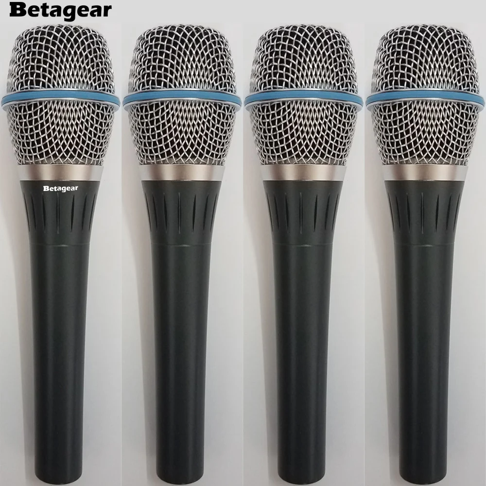 

Beta87a 4 Pieces 87A Condenser wired microphone Handheld Vocal Microphone Supercardioid Condenser microfono 87 Vocal Mic