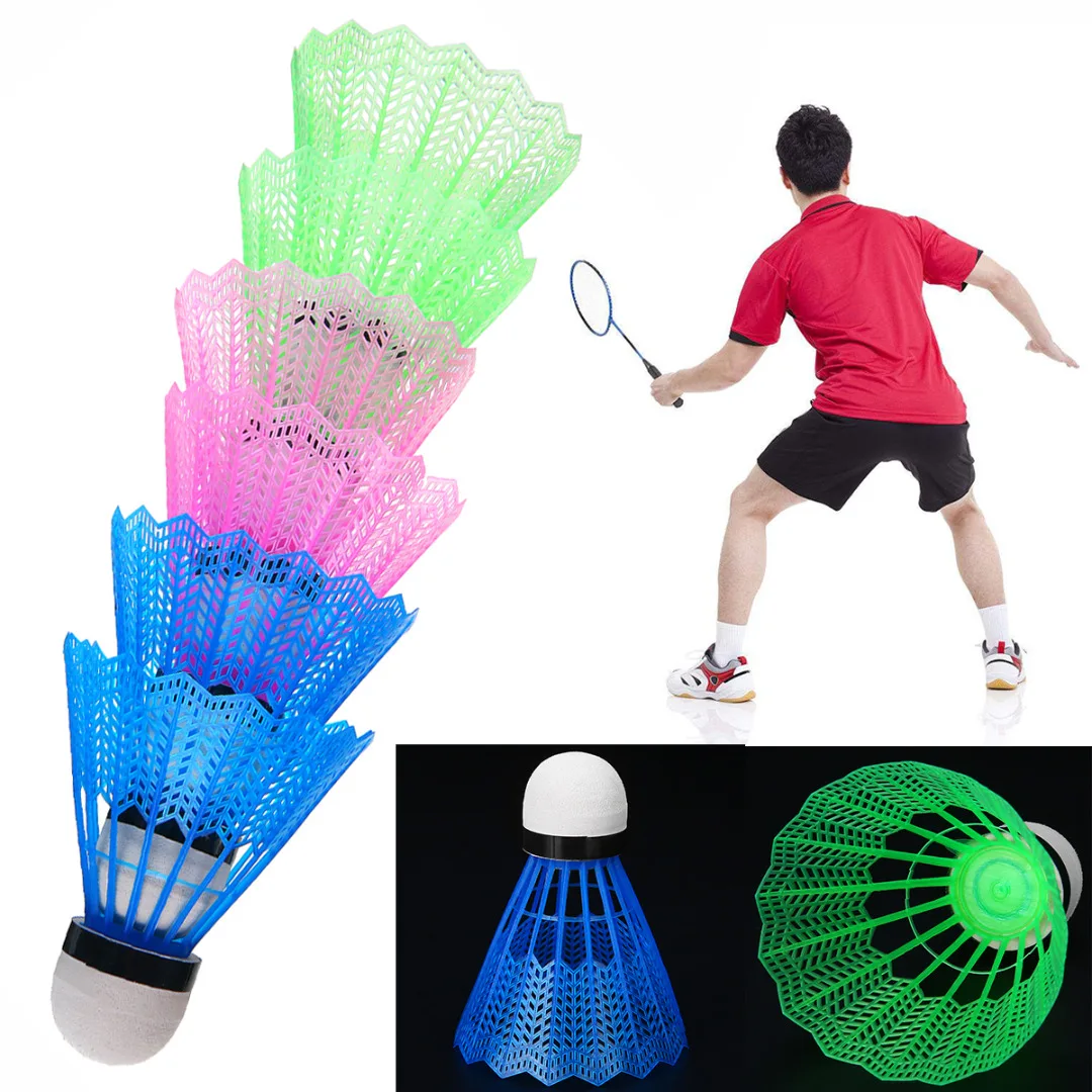 6Pcs High Quality Badminton Balls Colorful Portable Plastic Shuttlecocks Game Supplies For Leisure Indoor Outdoor Sport Training