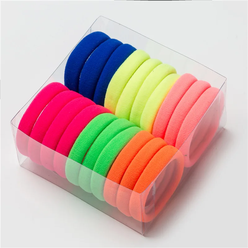 20Pcs/lot High Elasticity Hair Rope Women Candy Color Rubber Band Ring Ponytail Holder Girls Hair Accessories