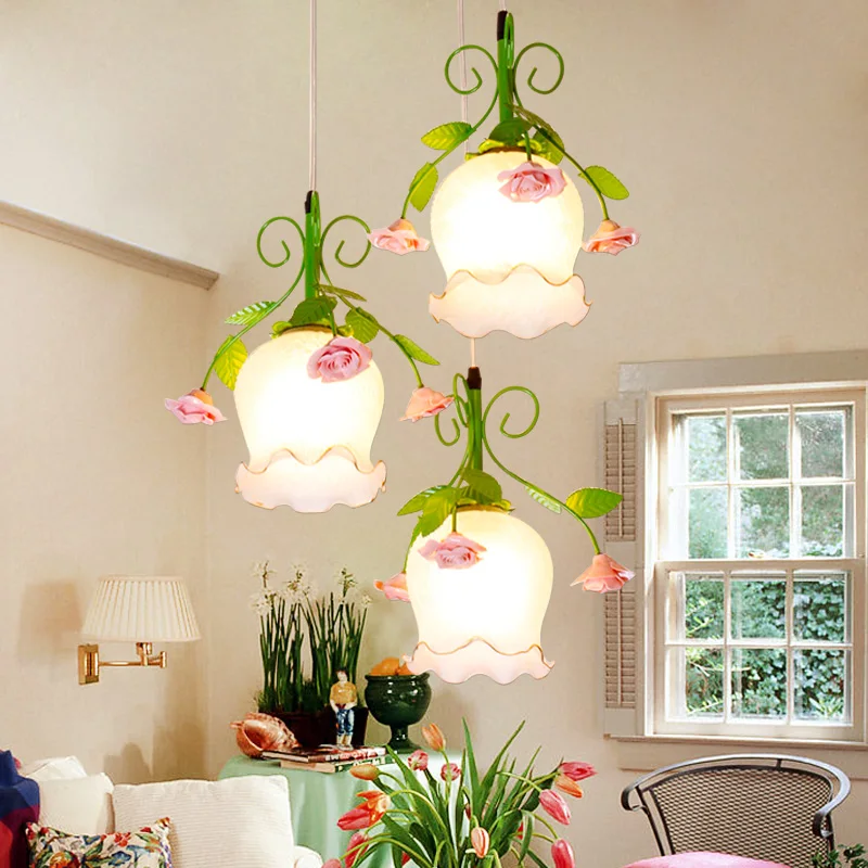 

Botanical pastoral Style hanglamp pendant lights lamps led lights for home nordic pendant light fixtures loft style hanging