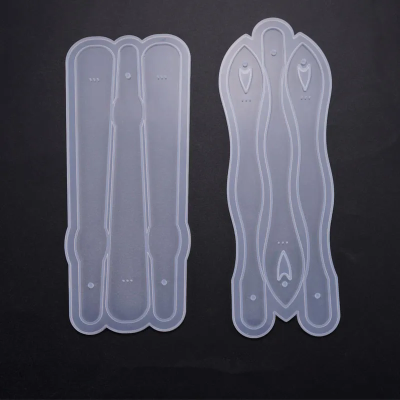 

1 PCS Transparent Fan Accessories Silicone Mold DIY Jewelry Making Tool Moulds UV Epoxy Resin Decorative Craft