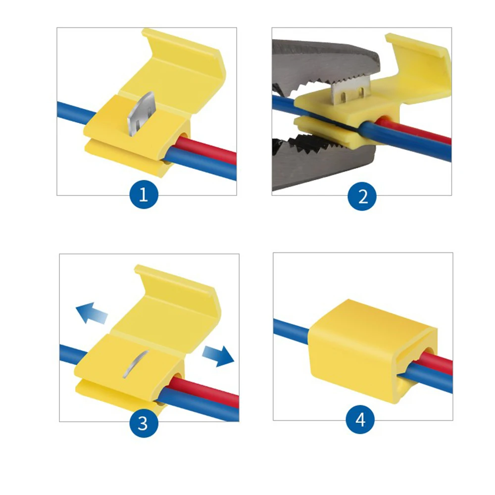 10 шт. красные, синие желтые Scotch Lock быстрый зажим для 22-18 18-14 12-10 проводной соединитель AWG 801P3 802P3 805P3