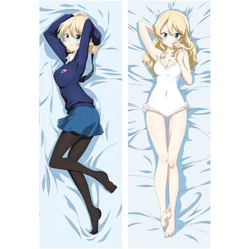 

NEW Japanese Anime Girls and Panzer Pillows Case Garuzu ando Pantsa Sexy Girls Hugging body Pillow Cover Decorative Pillowcases