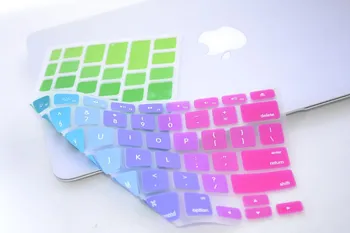 

Hot sale Dazzle colour US version Keyboard skin Cover for macbook air/pro/pro retina 13.3 15.4 MEAFO