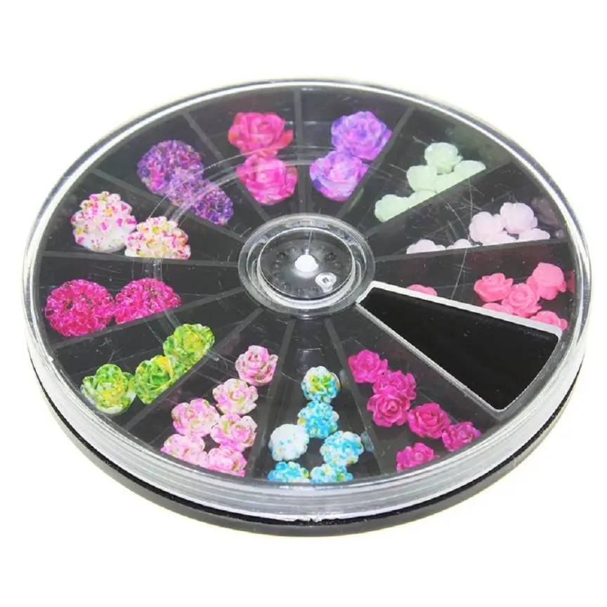 1 مربع عجلة مسمار فن الديكور 3d روز زهرة مسمار الفن سحر الخرز الملونة الراتنج مسمار نصائح مانيكير عجلة 2JY6 1 مربع عجلة مسمار فن الديكور 3d روز زهرة مسمار الفن سحر الخرز الملونة الراتنج مسمار نصائح مانيكير عجلة 2JY6