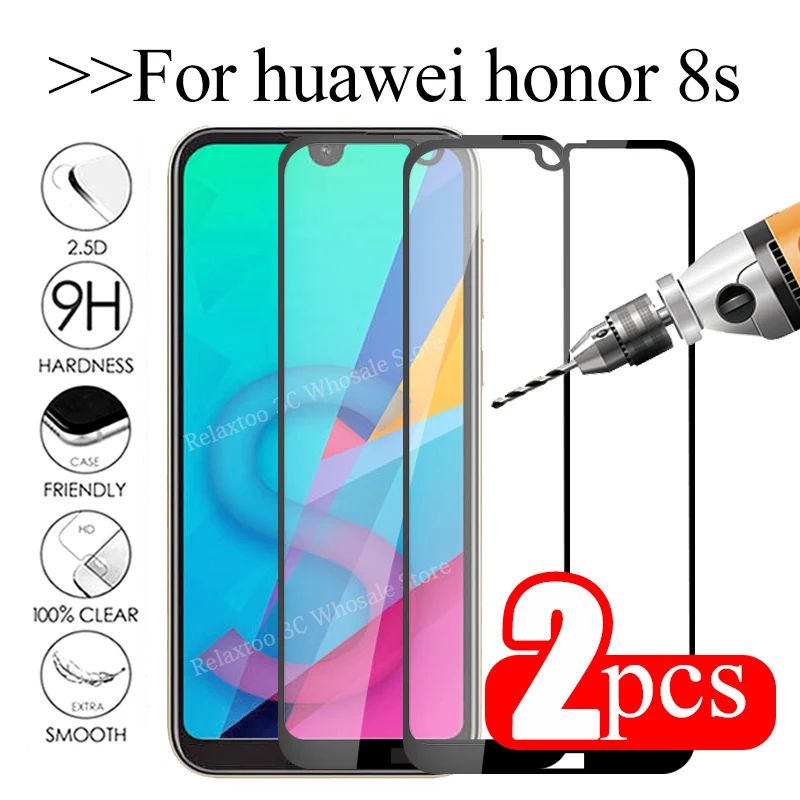 2 шт. защитное стекло на honor 8 s закаленное для huawei пленка huavei honer s8 KSE-LX9 5 71 |