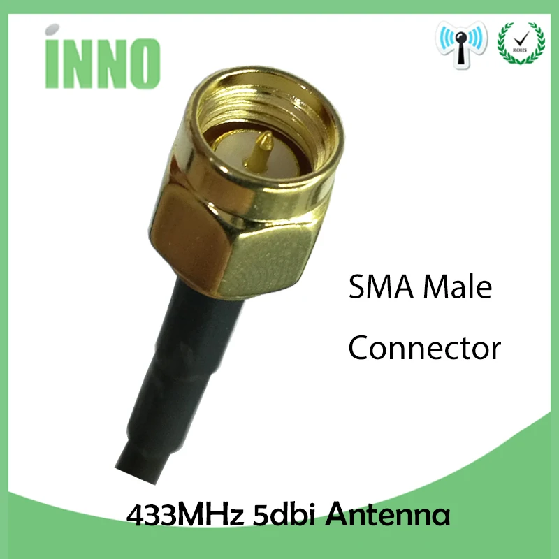 1pcs 5dbi 433Mhz Antenna 433 MHz antena GSM SMA Male Connector with Magnetic base for Ham Radio Signal Wireless Repeater 433m 1pcs 5dbi 433Mhz Antenna 433 MHz antena GSM SMA Male Connector with Magnetic base for Ham Radio Signal Wireless Repeater 433m